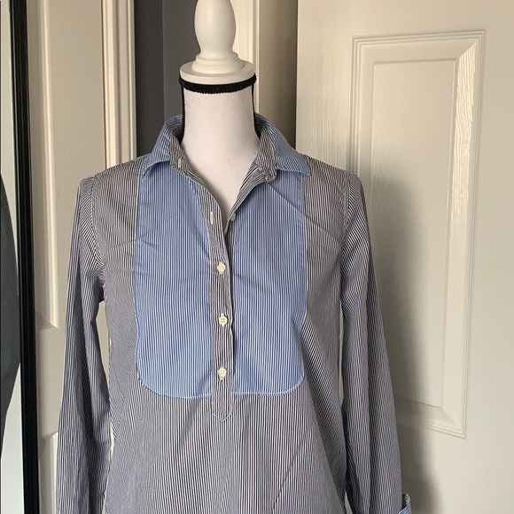 ⬇️REDUCED!! J.Crew bib popover shirt in stripe - Picture 6 of 8